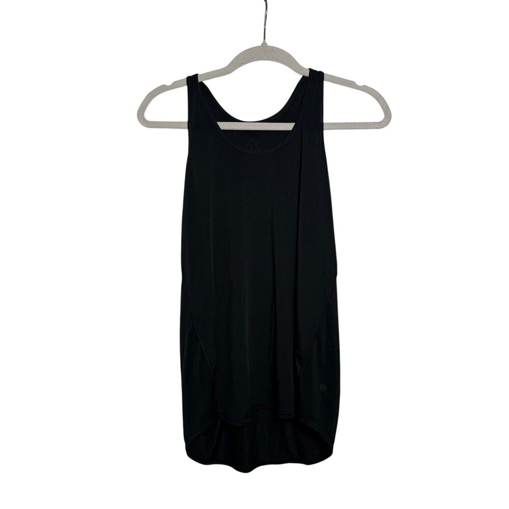 Lululemon Tank Women's Est. 4 Black Lightweight Flowy Yoga Racerback